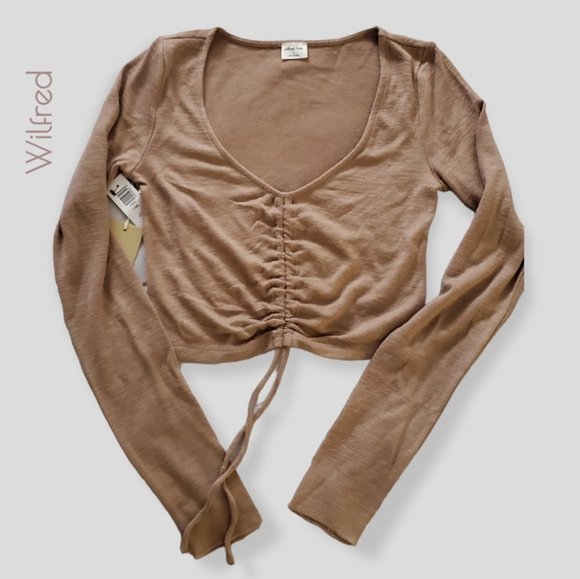 SOLD- WILFRED FREE• LYNX• Long Sleeved Adjustable Top  #Clay Argil #Lynx - Picture 5 of 12